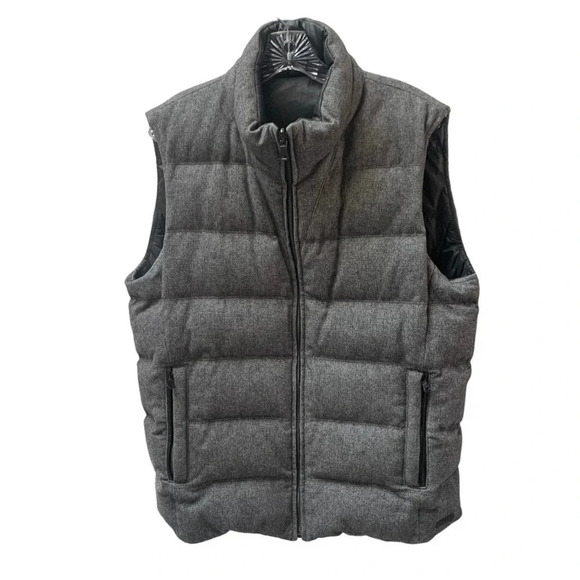 Hugo Boss Darnom  Virgin Wool Blend Reversible Vest with Down Blend Filling - Picture 2 of 16